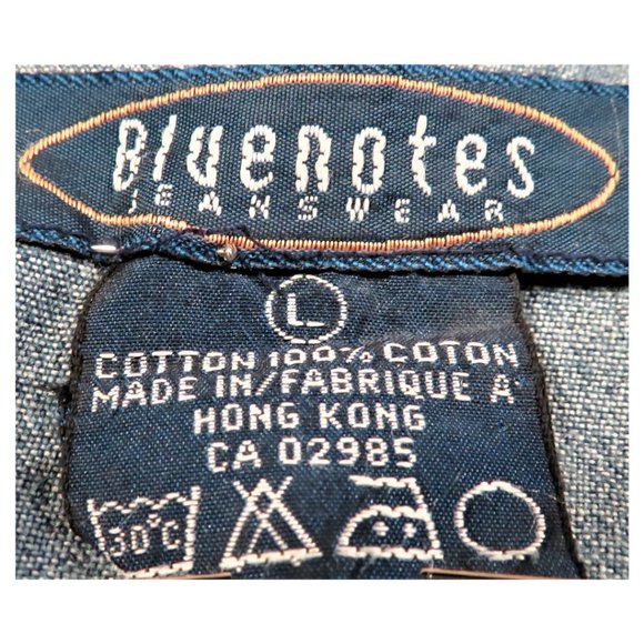 Bluenotes Fitted Blue Denim Shirt in Size Large - Picture 3 of 4